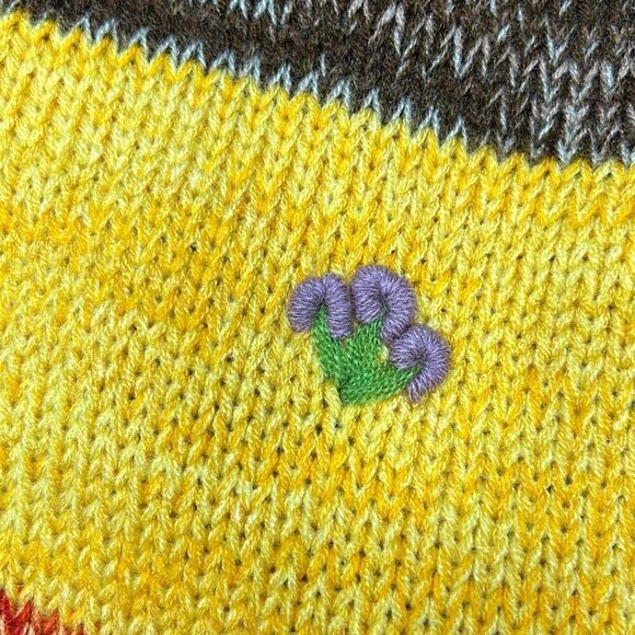 Alpaca Handmade Hooded Sweater Nature Animal Unisex Sz 8 - Picture 8 of 9